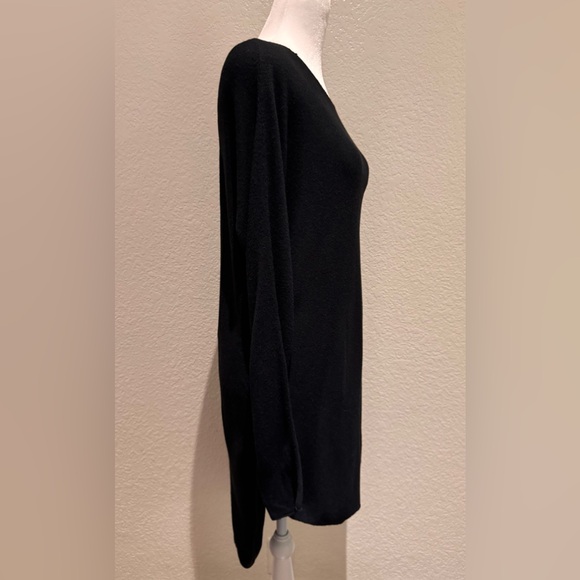 Philosophy Republic Hi-Low Scoop Neck Tunic Sweater – Black – Size M - Picture 4 of 11
